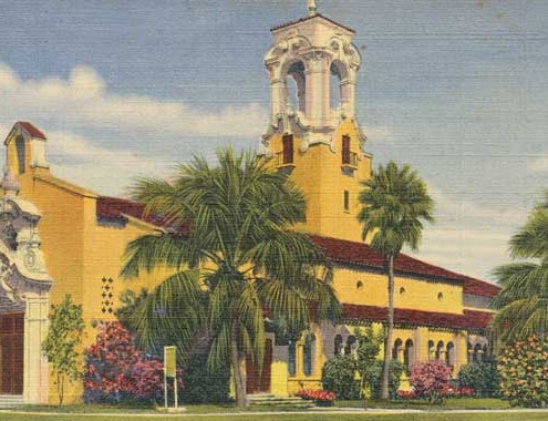 Coral-Gables-Congregational-Church-Historic-postcard